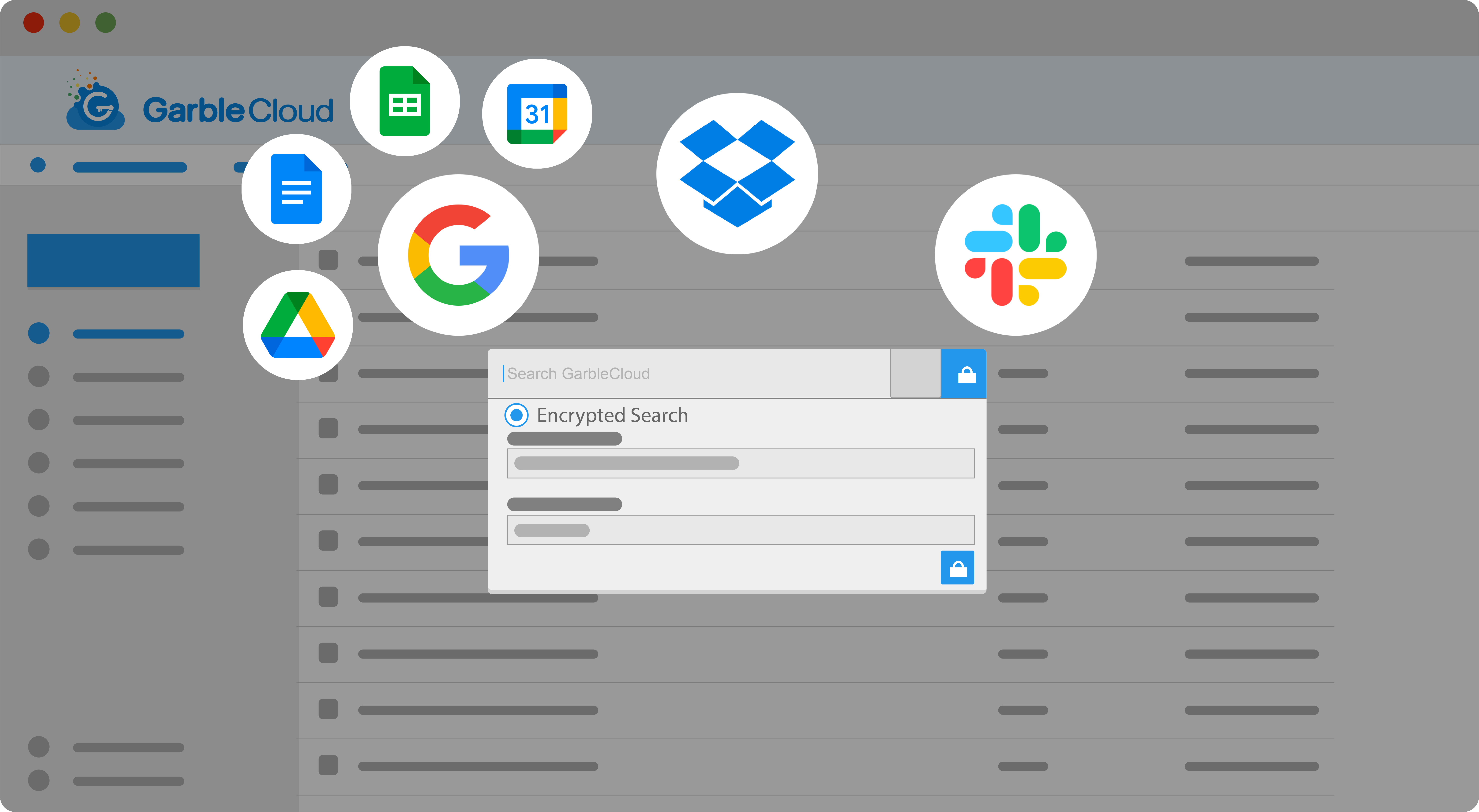 screenshot of Garble Cloud